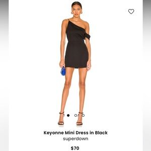 NWT superdown Black Keyonne Mini Dress